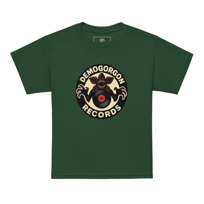 Demogorgon Records Youth t-shirt  from Rare Plus Apparel – unique movie & pop culture inspired design.