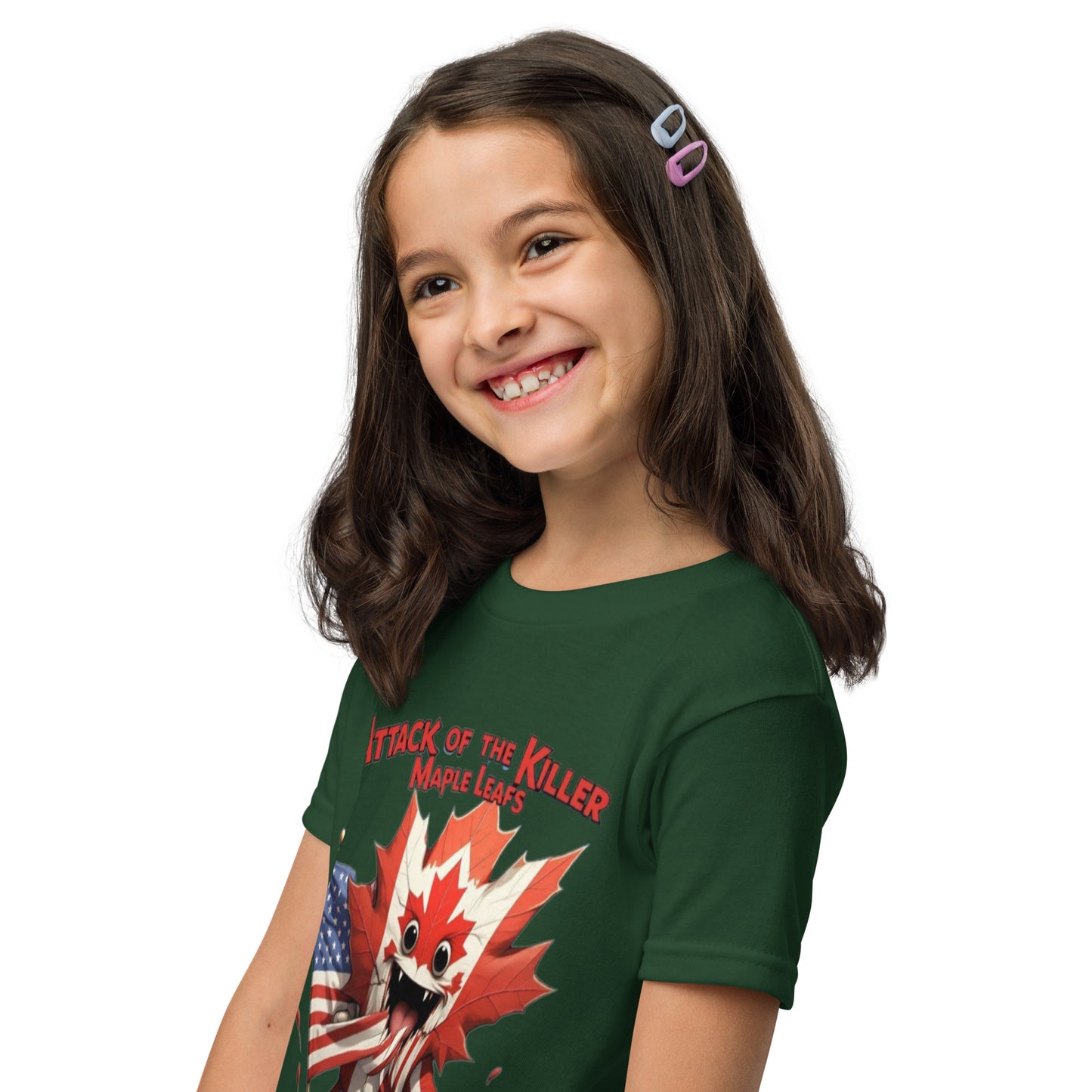 Maple Mayhem Youth t-shirt  from Rare Plus Apparel – unique movie & pop culture inspired design.