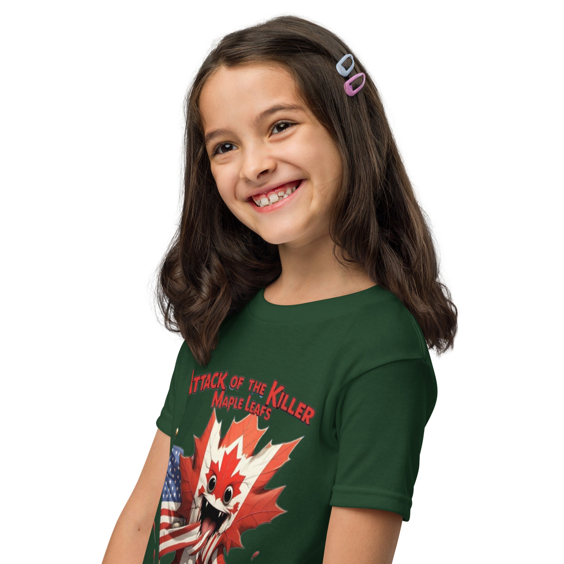 Maple Mayhem Youth t-shirt  from Rare Plus Apparel – unique movie & pop culture inspired design.