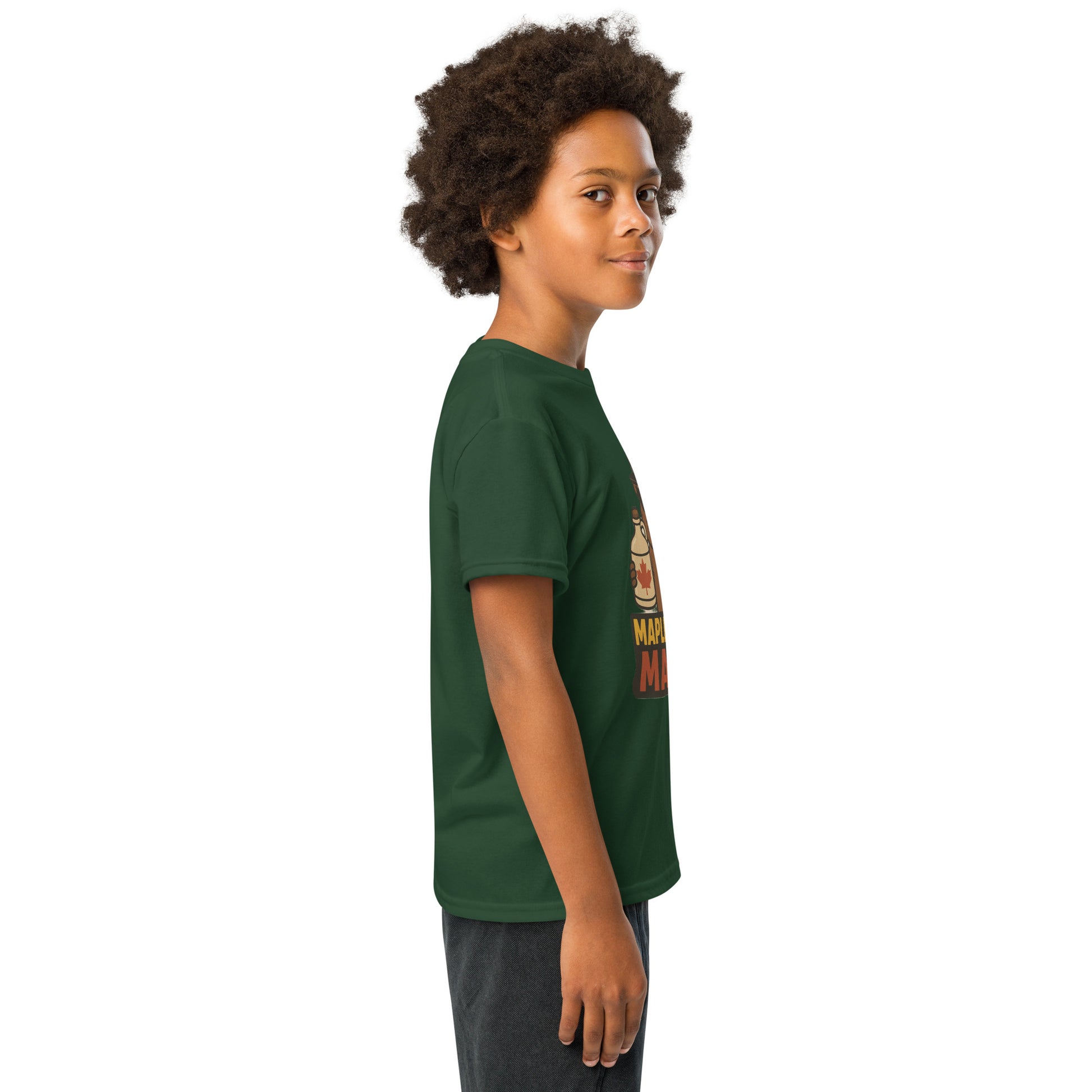 Maple Syrup Mafia Youth t-shirt  from Rare Plus Apparel – unique movie & pop culture inspired design.