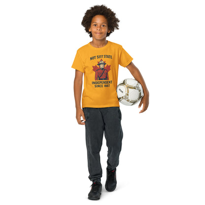 Not 51st State Mountie Youth t-shirt  from Rare Plus Apparel – unique movie & pop culture inspired design.