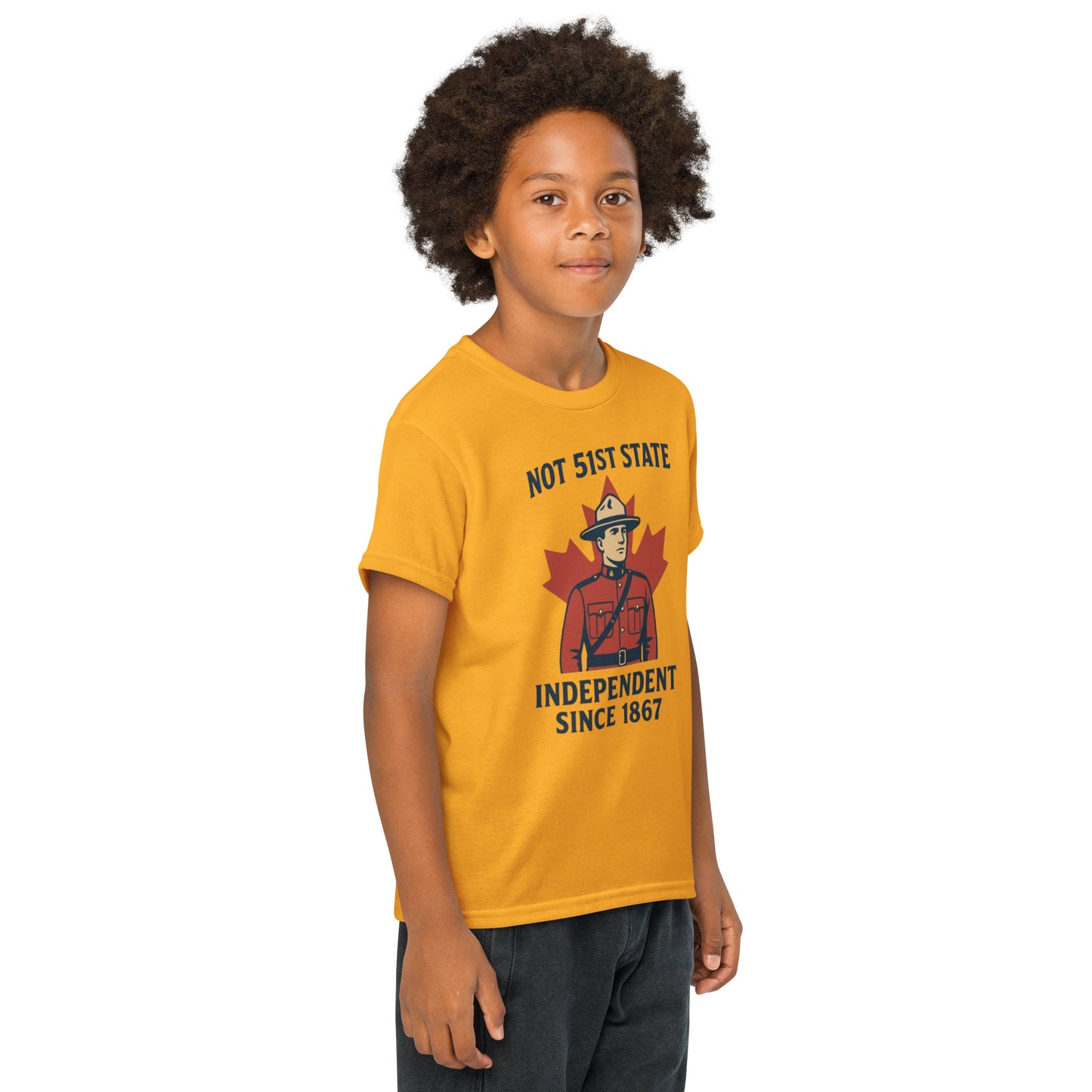 Not 51st State Mountie Youth t-shirt  from Rare Plus Apparel – unique movie & pop culture inspired design.