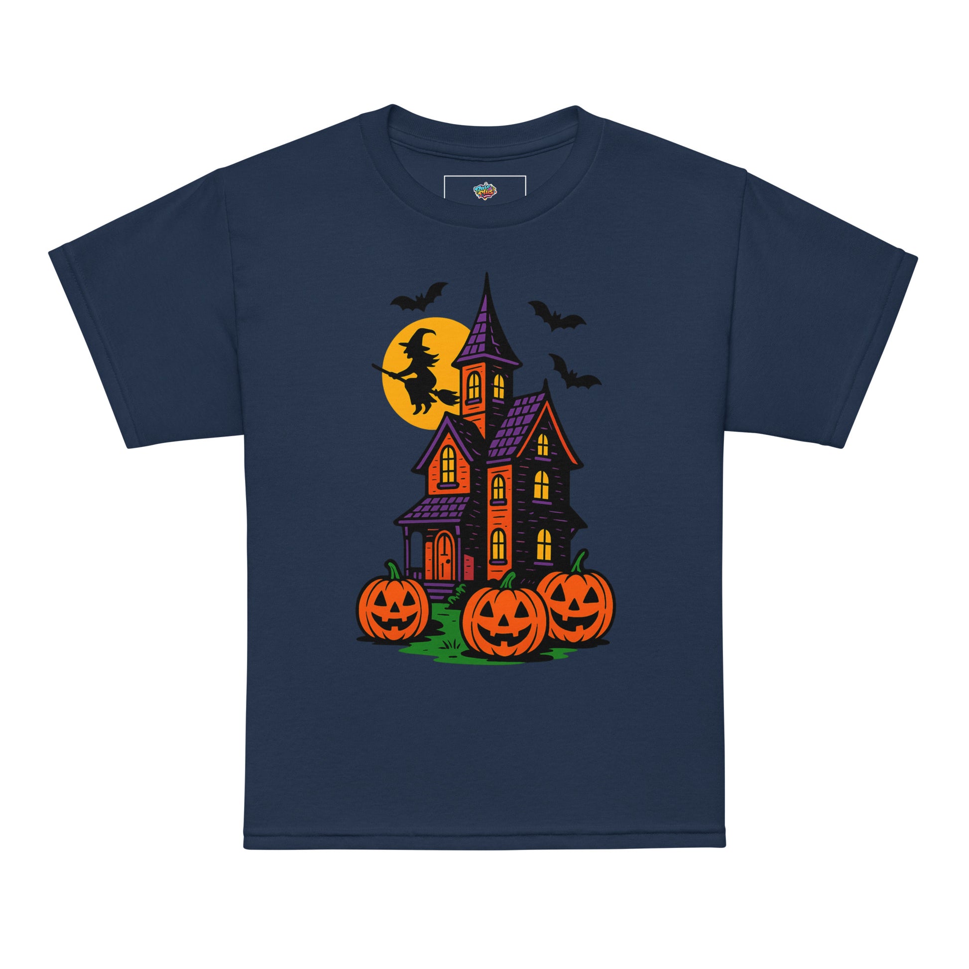 Haunted Halloween House Youth t-shirt  from Rare Plus Apparel – unique movie & pop culture inspired design.