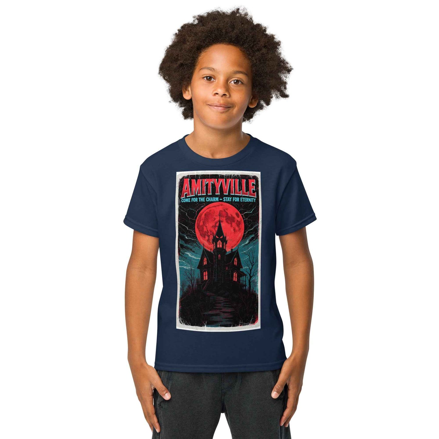 Amityville — Come for the Charm, Stay for Eternity Youth t-shirt