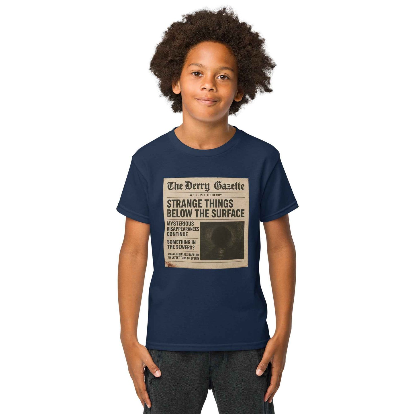 The Derry Gazette “Strange Things Below the Surface” Youth t-shirt