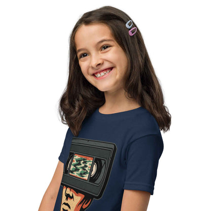 Tape Head Retro VHS Horror Design Youth t-shirt