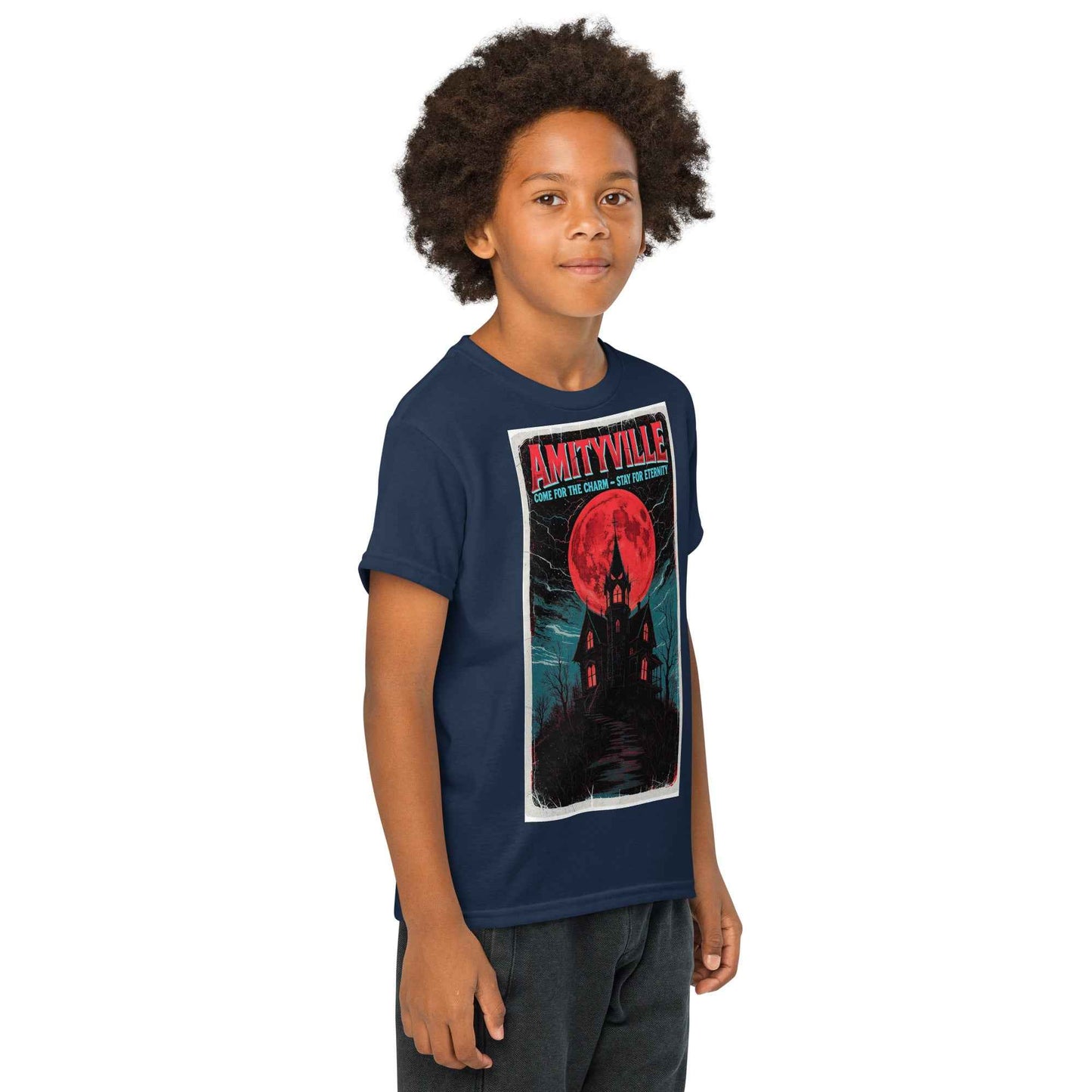 Amityville — Come for the Charm, Stay for Eternity Youth t-shirt