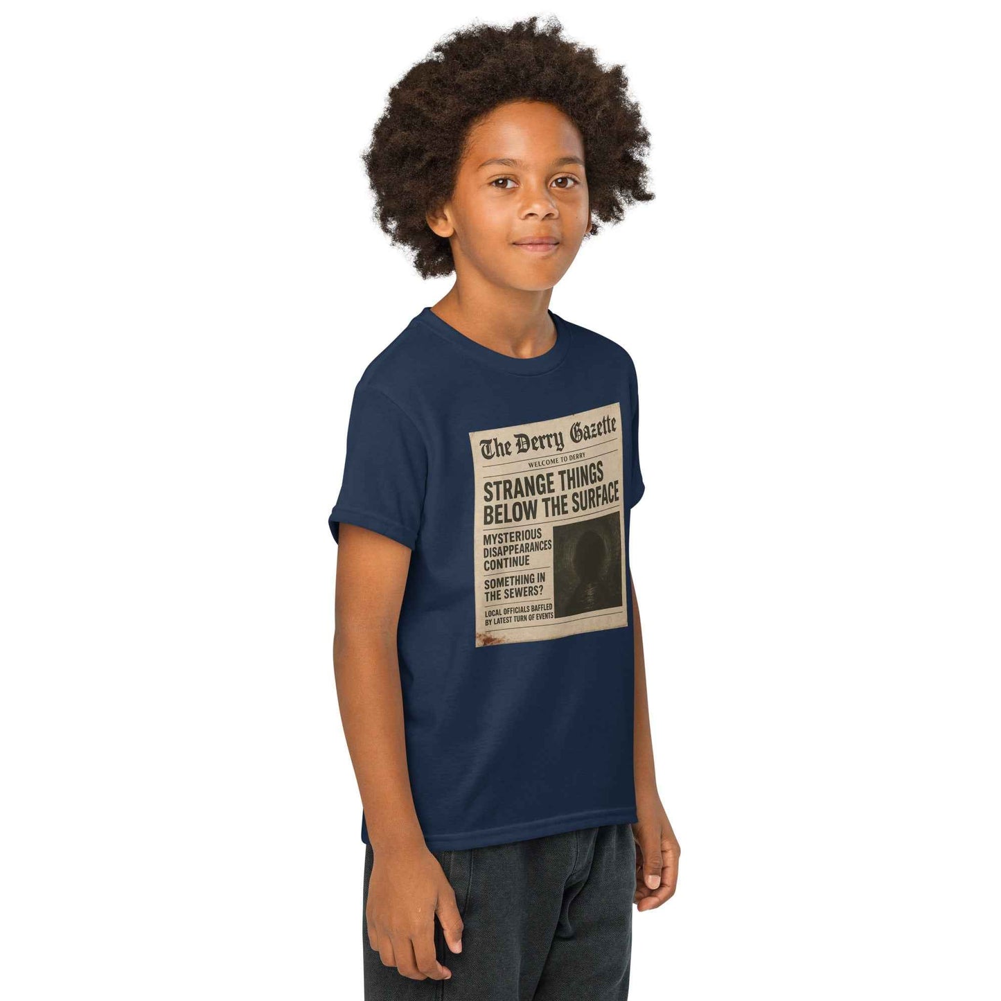 The Derry Gazette “Strange Things Below the Surface” Youth t-shirt