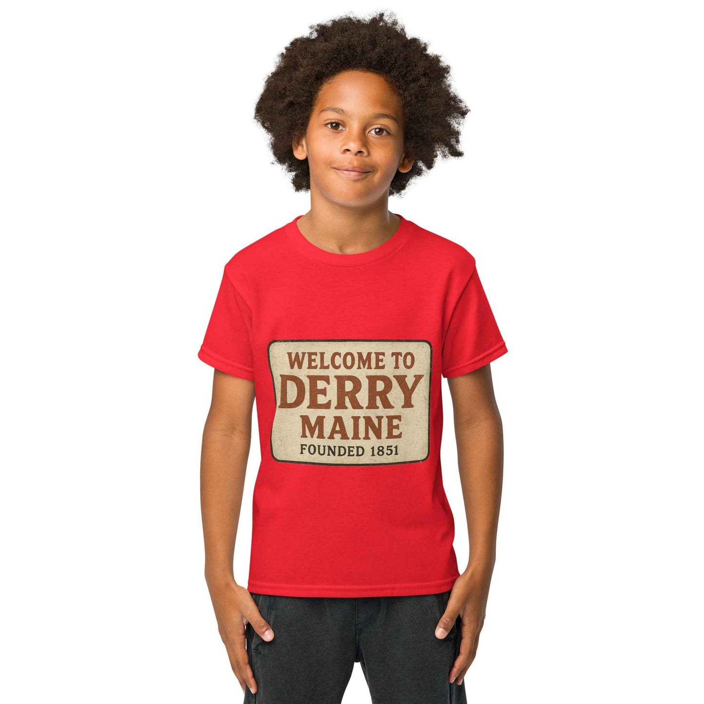 Welcome to Derry, Maine: Founded 1851 Youth t-shirt