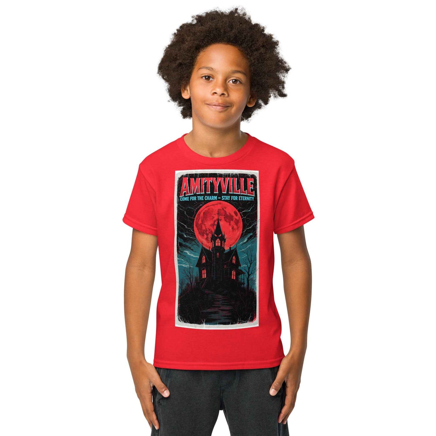 Amityville — Come for the Charm, Stay for Eternity Youth t-shirt