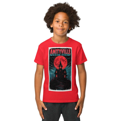 Amityville — Come for the Charm, Stay for Eternity Youth t-shirt