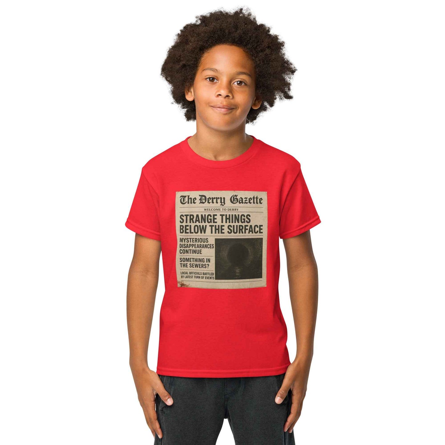 The Derry Gazette “Strange Things Below the Surface” Youth t-shirt