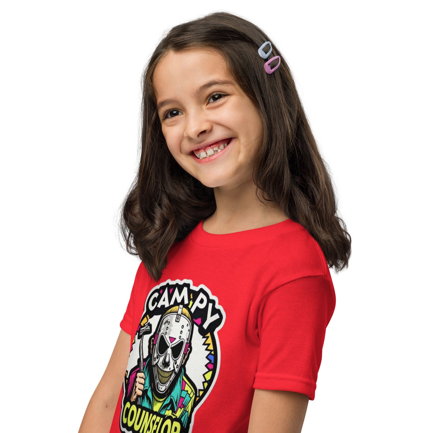 Campy Counselor Youth t-shirt  from Rare Plus Apparel – unique movie & pop culture inspired design.