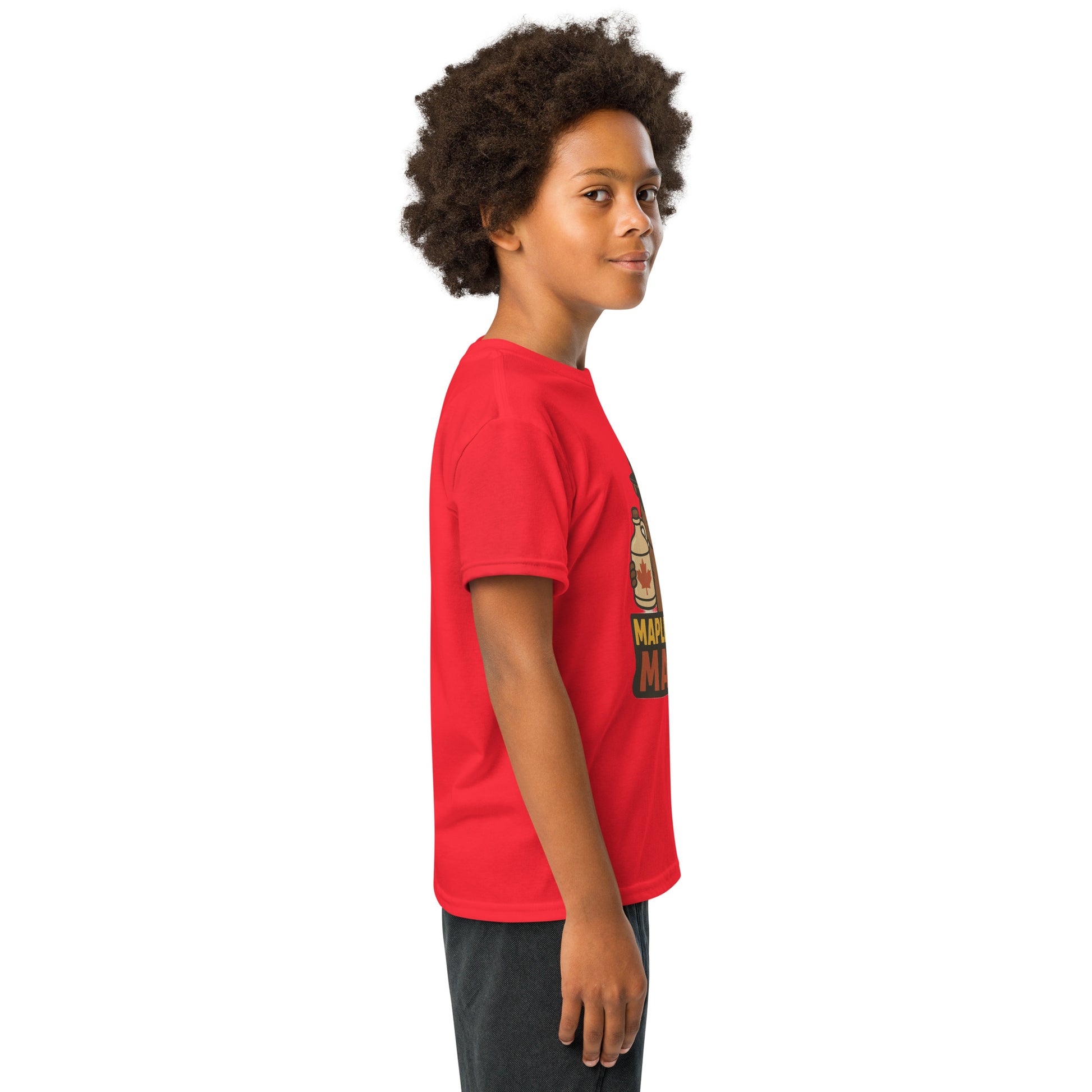 Maple Syrup Mafia Youth t-shirt  from Rare Plus Apparel – unique movie & pop culture inspired design.