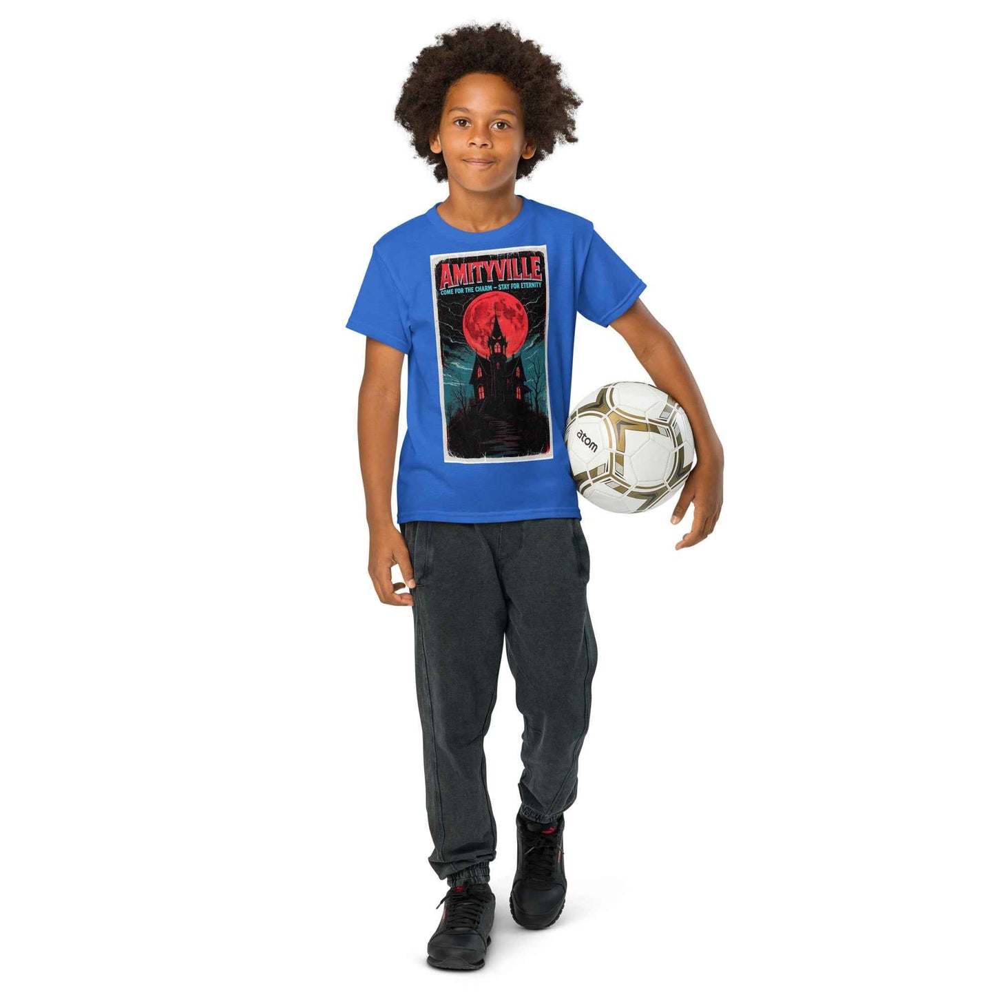 Amityville — Come for the Charm, Stay for Eternity Youth t-shirt