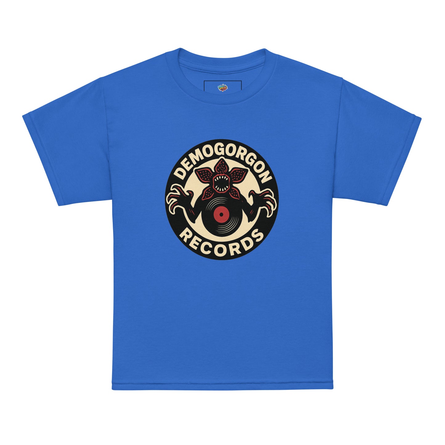 Demogorgon Records Youth t-shirt  from Rare Plus Apparel – unique movie & pop culture inspired design.