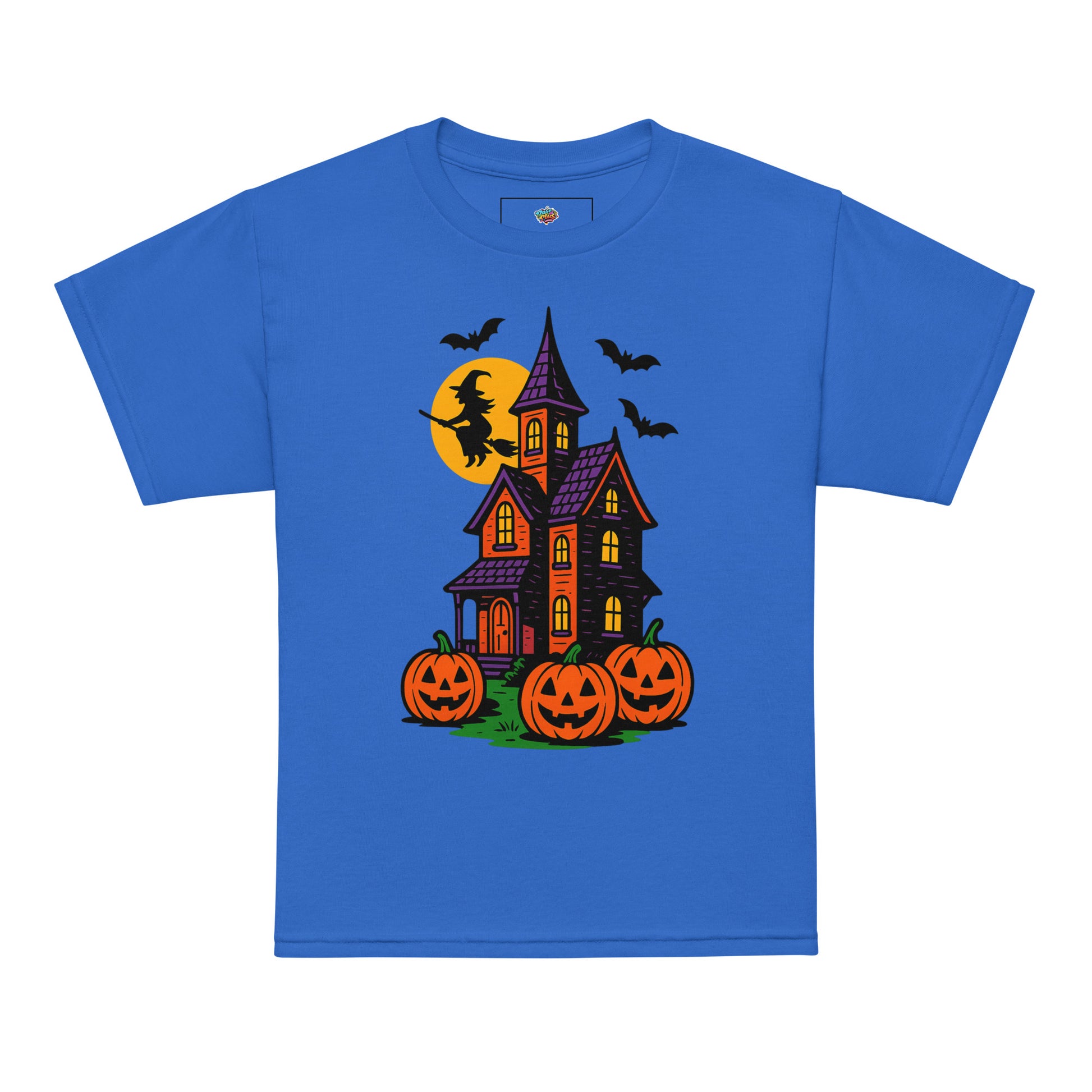 Haunted Halloween House Youth t-shirt  from Rare Plus Apparel – unique movie & pop culture inspired design.