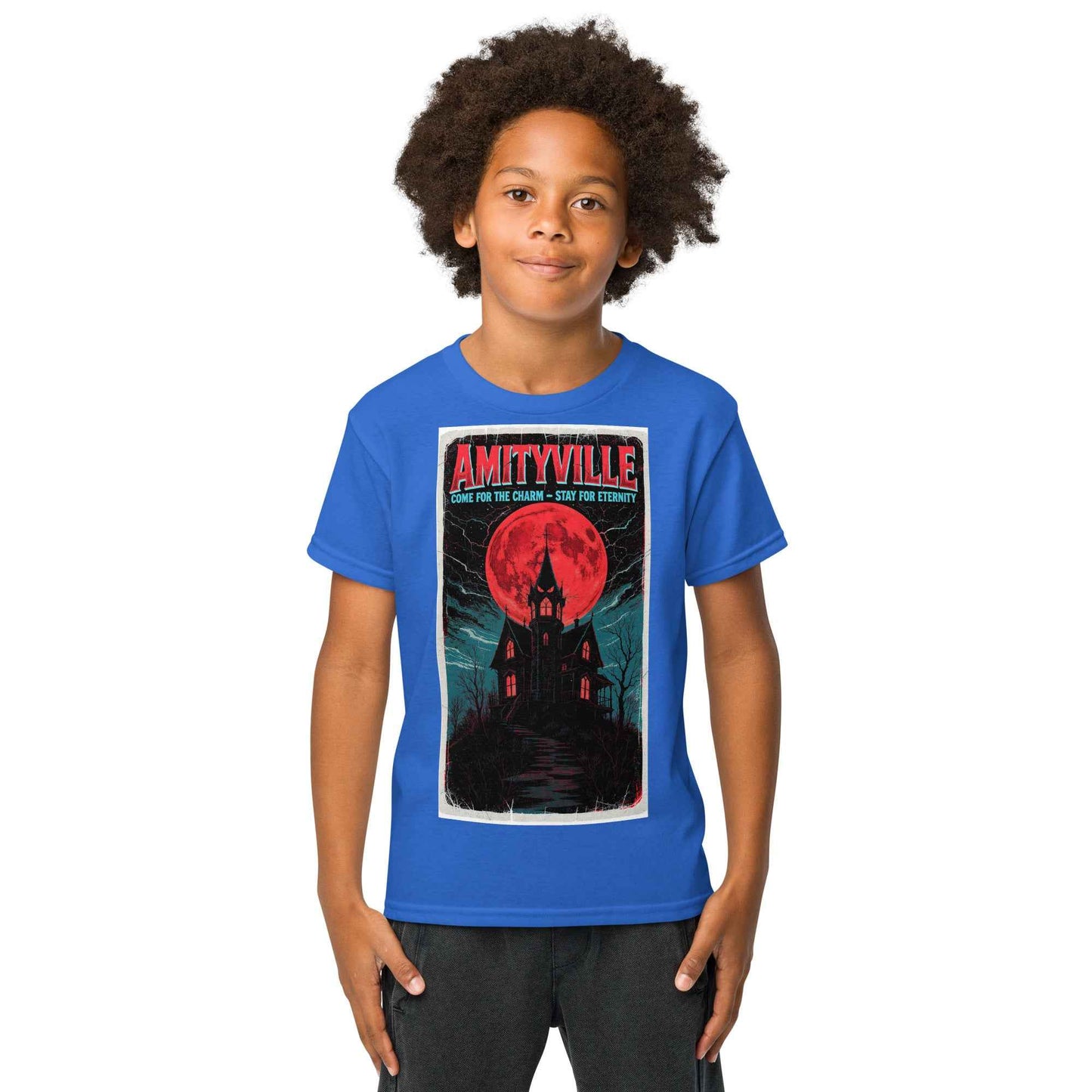 Amityville — Come for the Charm, Stay for Eternity Youth t-shirt