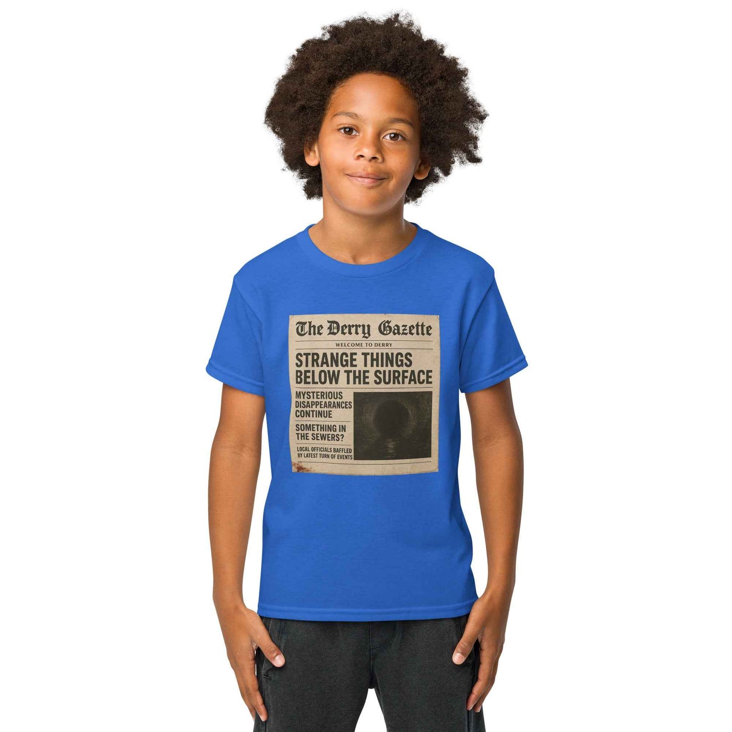 The Derry Gazette “Strange Things Below the Surface” Youth t-shirt