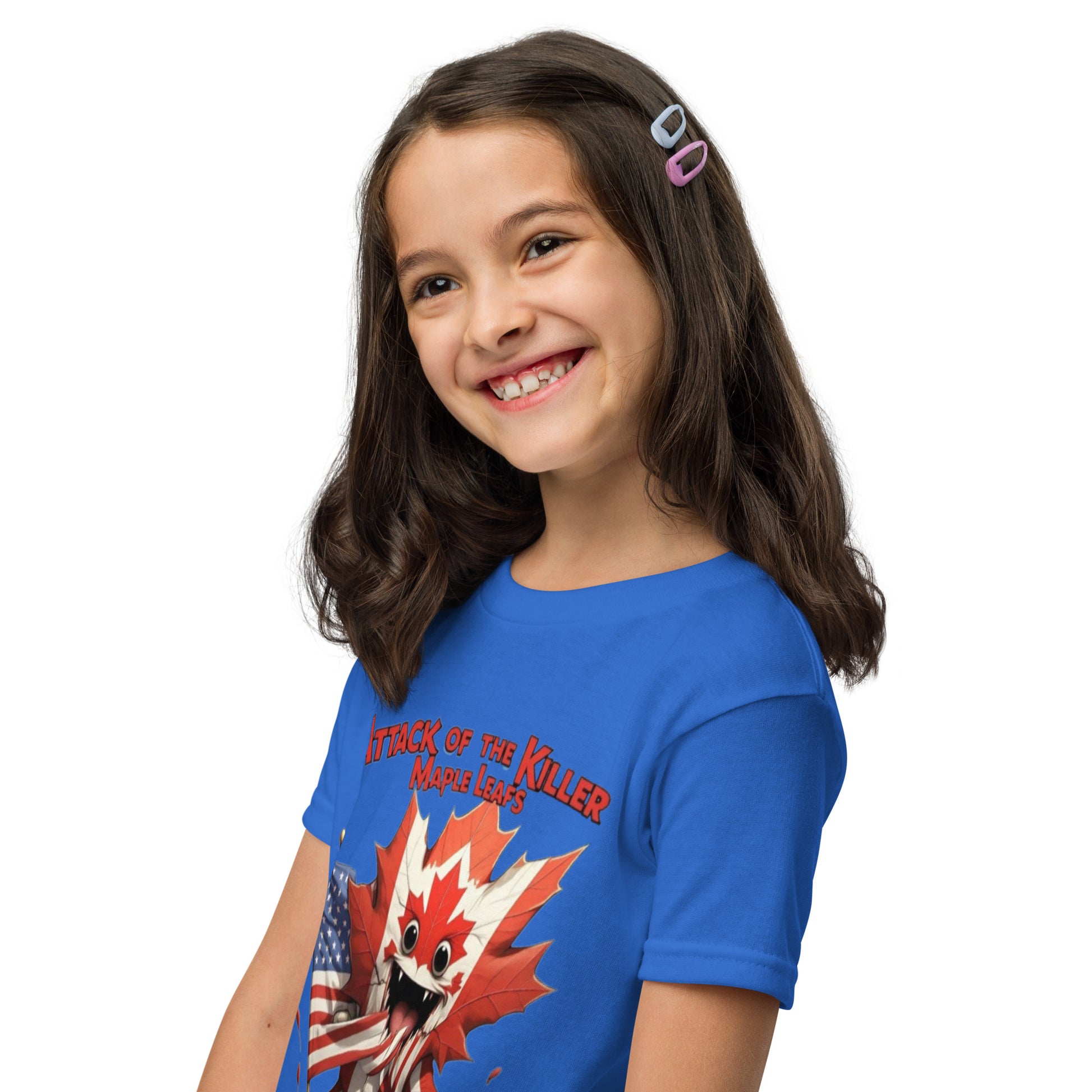 Maple Mayhem Youth t-shirt  from Rare Plus Apparel – unique movie & pop culture inspired design.