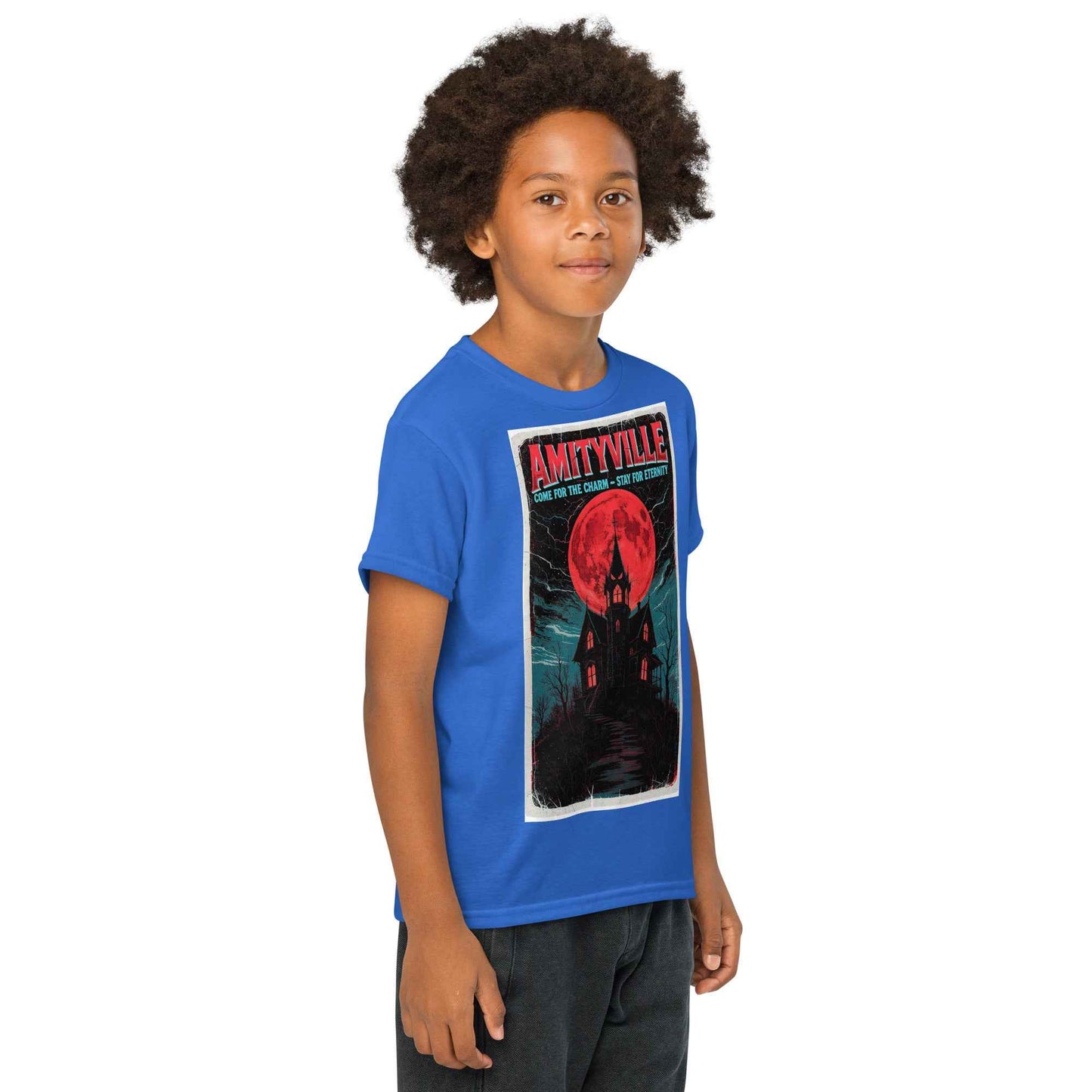 Amityville — Come for the Charm, Stay for Eternity Youth t-shirt