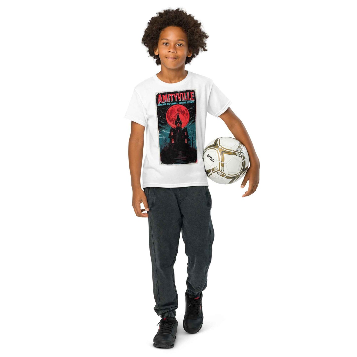 Amityville — Come for the Charm, Stay for Eternity Youth t-shirt