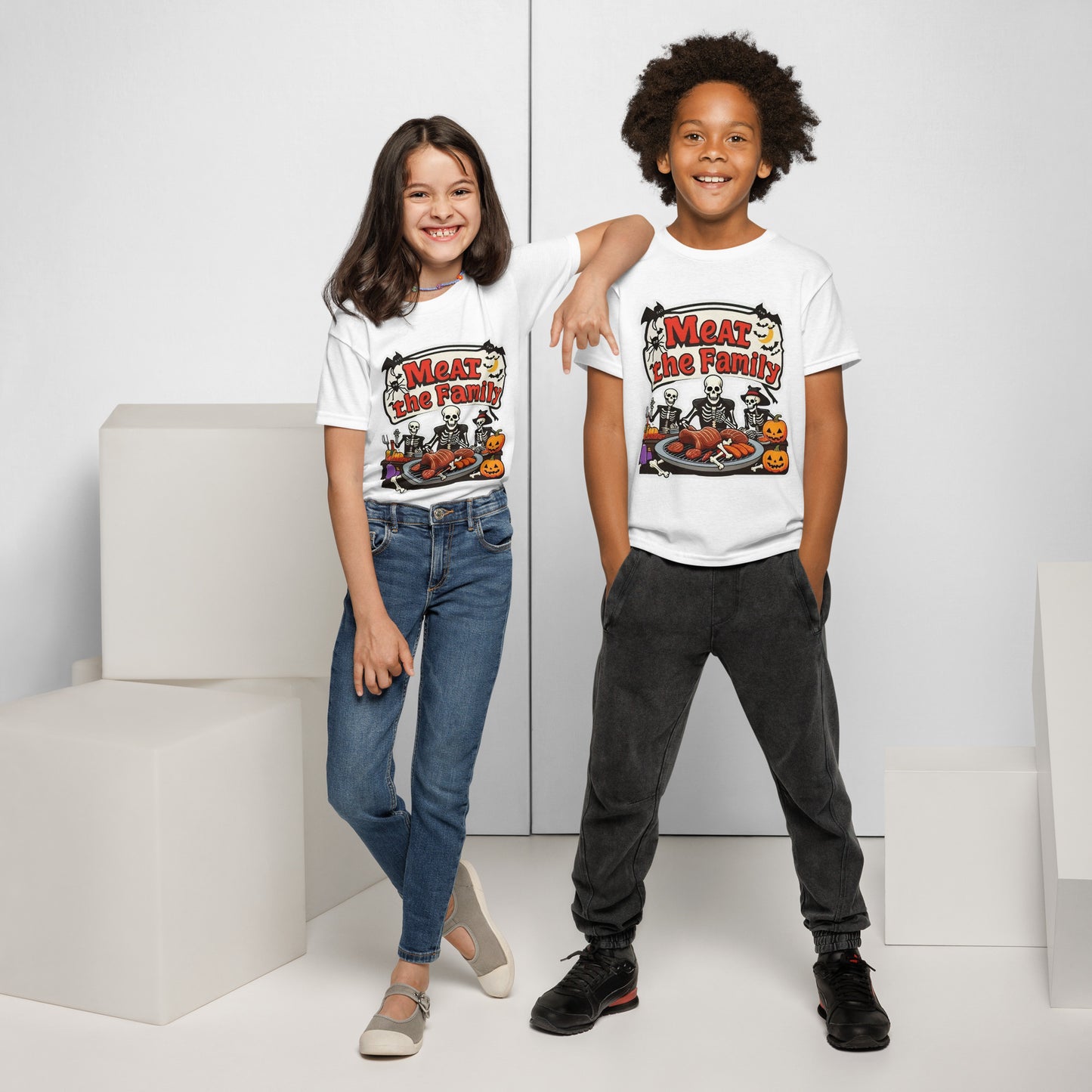 Meat The Family Youth t-shirt  from Rare Plus Apparel – unique movie & pop culture inspired design.