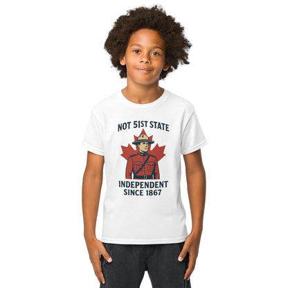 Not 51st State Mountie Youth t-shirt  from Rare Plus Apparel – unique movie & pop culture inspired design.