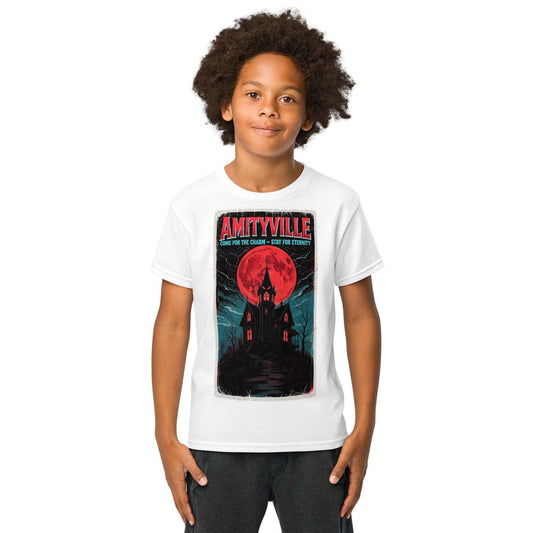 Amityville — Come for the Charm, Stay for Eternity Youth t-shirt