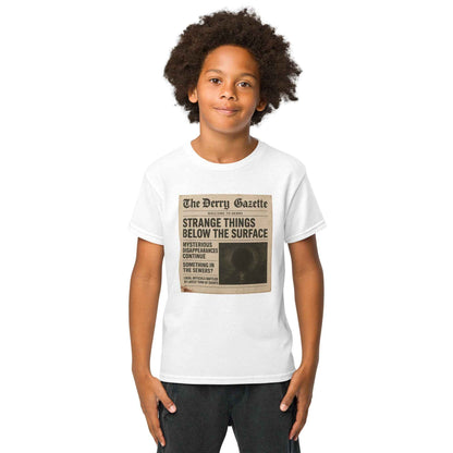 The Derry Gazette “Strange Things Below the Surface” Youth t-shirt