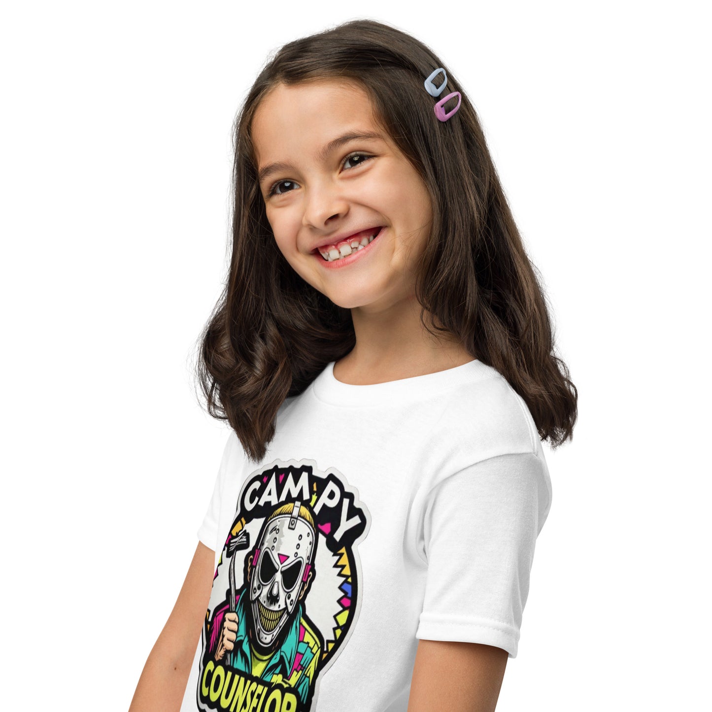 Campy Counselor Youth t-shirt  from Rare Plus Apparel – unique movie & pop culture inspired design.