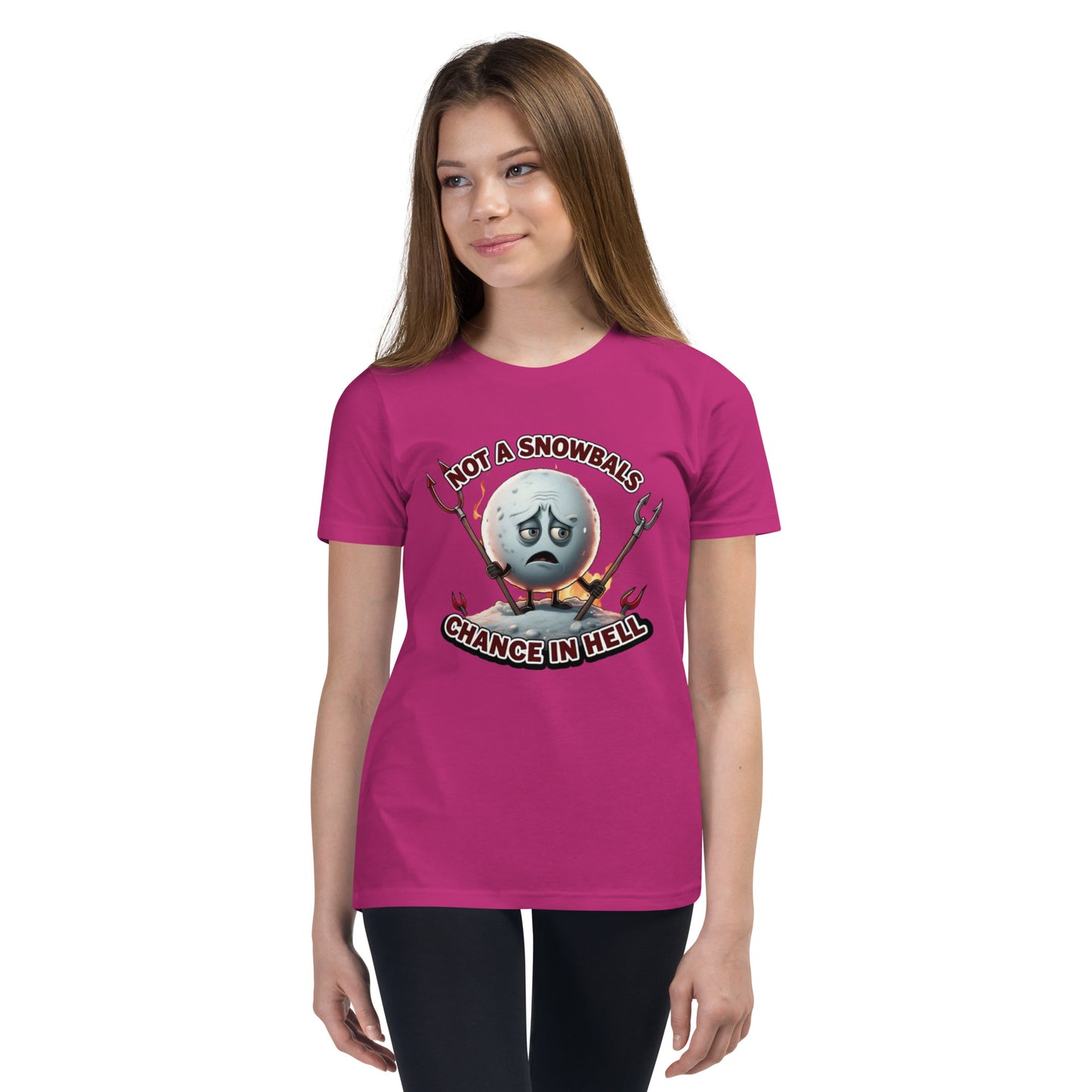 Not a Snowball’s Chance in Hell Youth Short Sleeve T-Shirt  from Rare Plus Apparel – unique movie & pop culture inspired design.