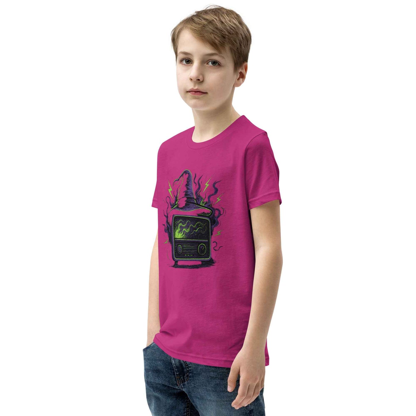 “Witching Hour Radio” Spells, Static & Screams Youth Short Sleeve T-Shirt