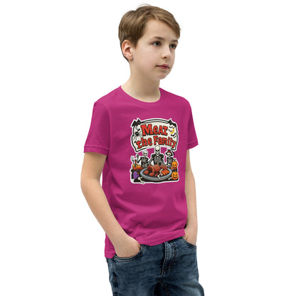 Meat The Family Youth Short Sleeve T-Shirt  from Rare Plus Apparel – unique movie & pop culture inspired design.