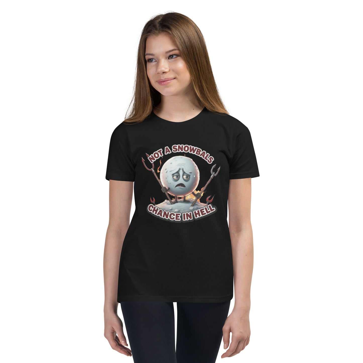 Not a Snowball’s Chance in Hell Youth Short Sleeve T-Shirt  from Rare Plus Apparel – unique movie & pop culture inspired design.