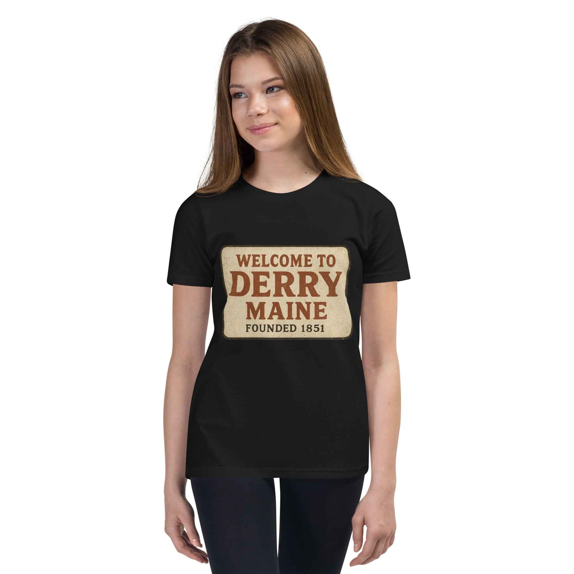 Welcome to Derry, Maine: Founded 1851 Youth Short Sleeve T-Shirt