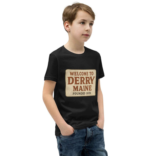 Welcome to Derry, Maine: Founded 1851 Youth Short Sleeve T-Shirt