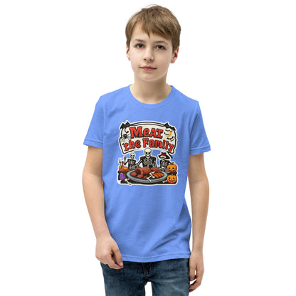 Meat The Family Youth Short Sleeve T-Shirt  from Rare Plus Apparel – unique movie & pop culture inspired design.