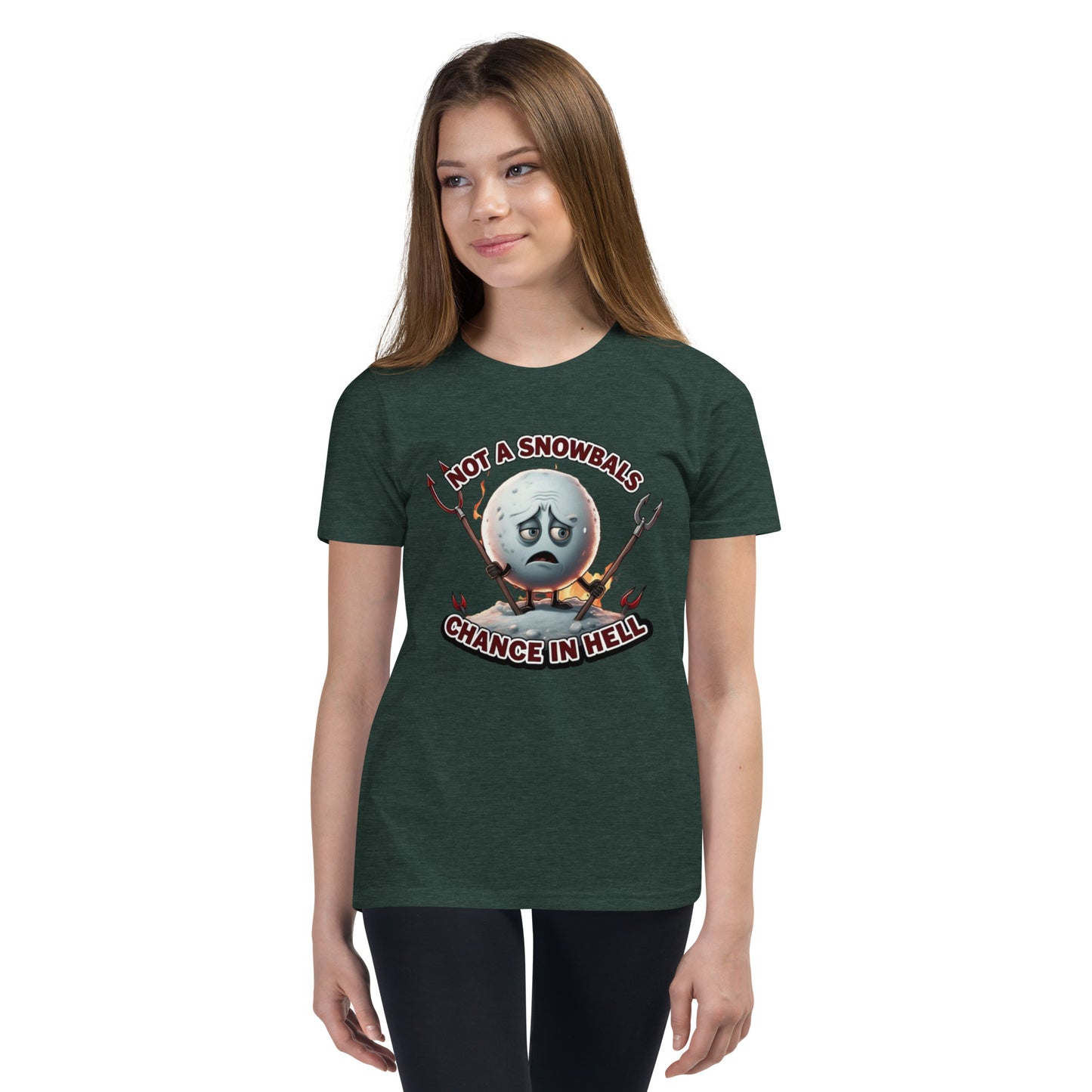 Not a Snowball’s Chance in Hell Youth Short Sleeve T-Shirt  from Rare Plus Apparel – unique movie & pop culture inspired design.
