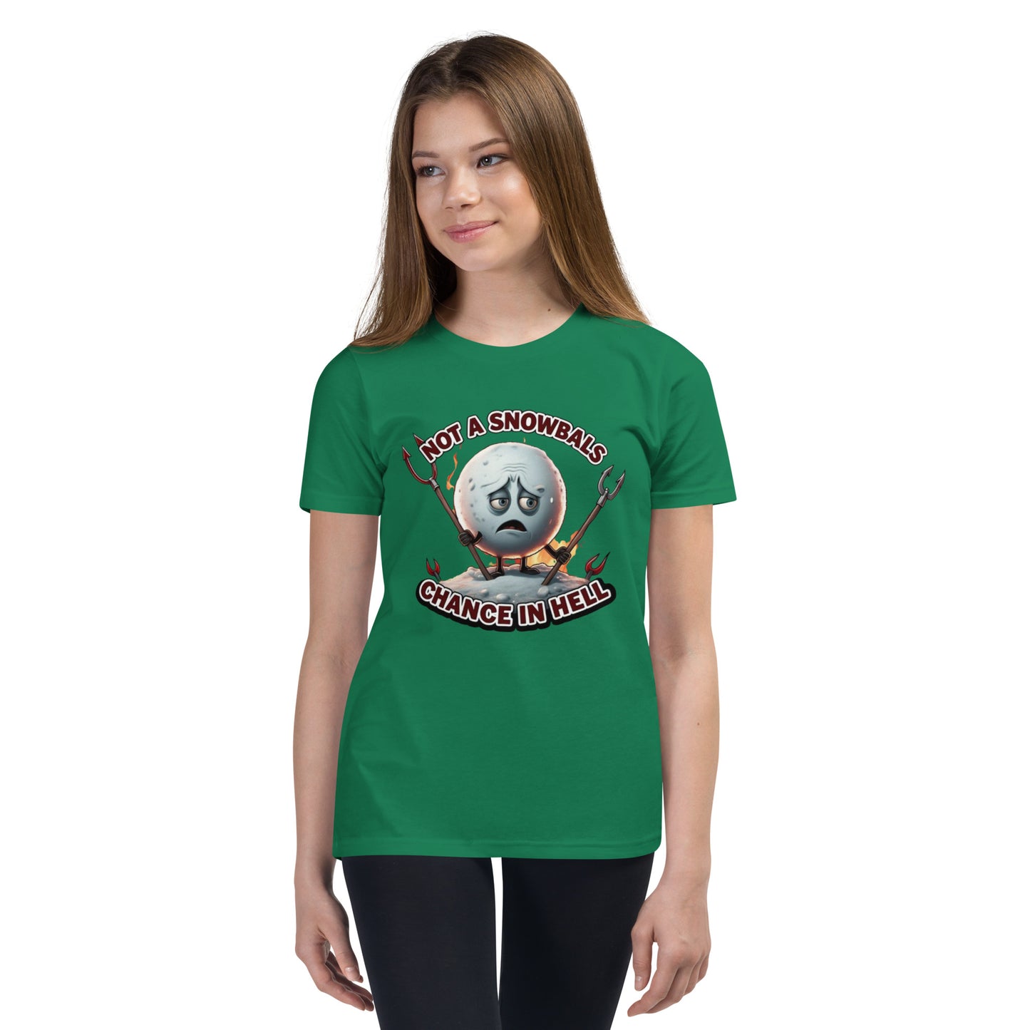 Not a Snowball’s Chance in Hell Youth Short Sleeve T-Shirt  from Rare Plus Apparel – unique movie & pop culture inspired design.