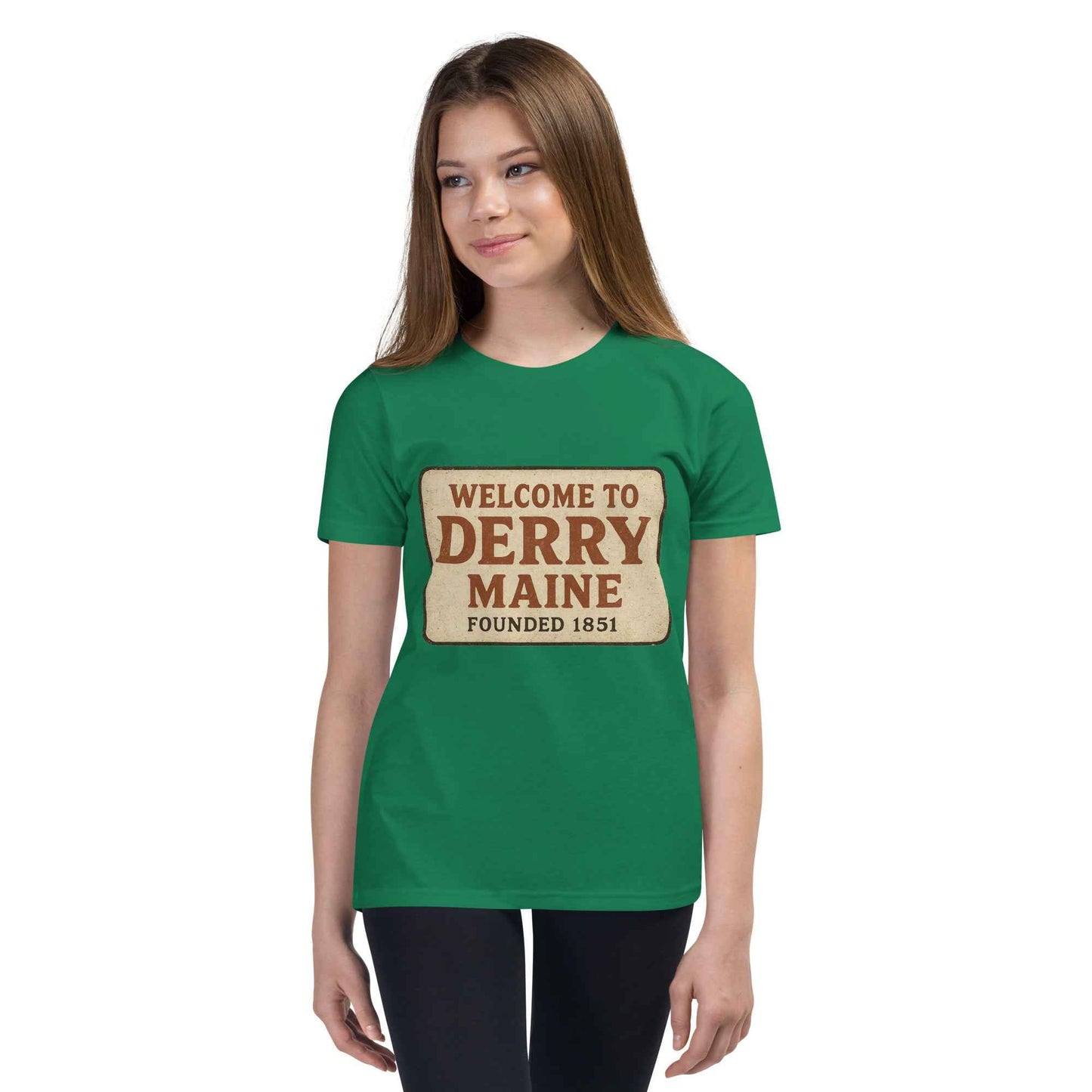 Welcome to Derry, Maine: Founded 1851 Youth Short Sleeve T-Shirt