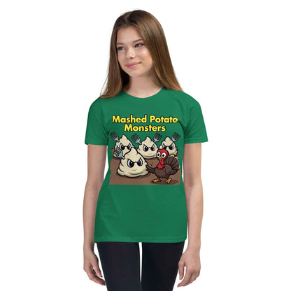 Mashed Potato Monsters Youth Short Sleeve T-Shirt