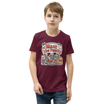 Meat The Family Youth Short Sleeve T-Shirt  from Rare Plus Apparel – unique movie & pop culture inspired design.