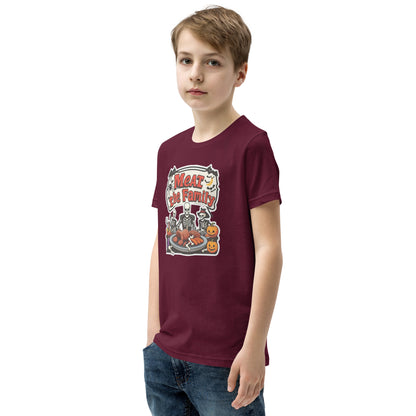 Meat The Family Youth Short Sleeve T-Shirt  from Rare Plus Apparel – unique movie & pop culture inspired design.