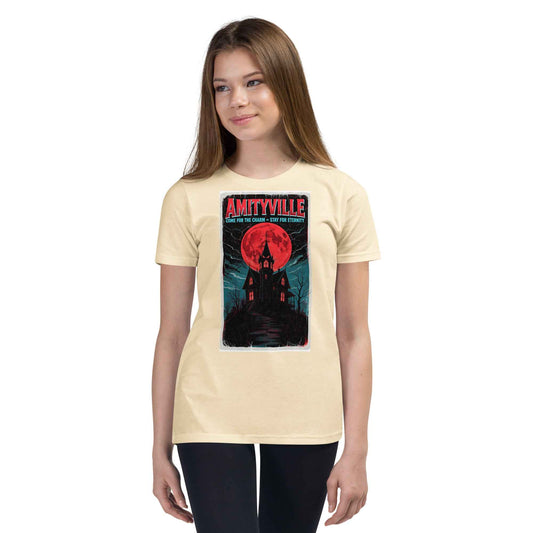 Amityville — Come for the Charm, Stay for Eternity Youth Short Sleeve T-Shirt
