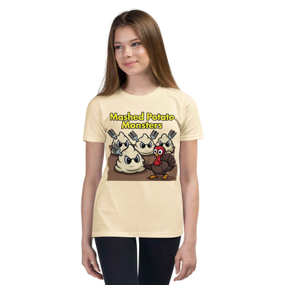 Mashed Potato Monsters Youth Short Sleeve T-Shirt