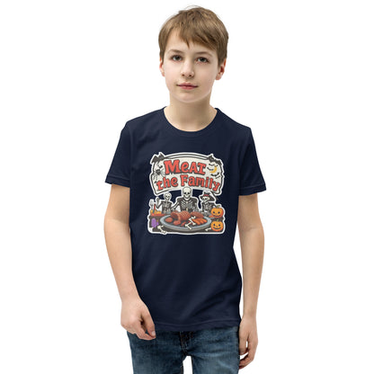 Meat The Family Youth Short Sleeve T-Shirt  from Rare Plus Apparel – unique movie & pop culture inspired design.