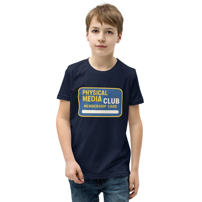 Physical Media Club Youth Short Sleeve T-Shirt  from Rare Plus Apparel – unique movie & pop culture inspired design.