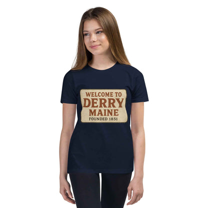 Welcome to Derry, Maine: Founded 1851 Youth Short Sleeve T-Shirt