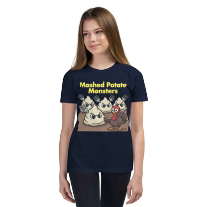 Mashed Potato Monsters Youth Short Sleeve T-Shirt